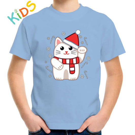 Christmas Kitten Kids T-shirt - Tshirtpark.com