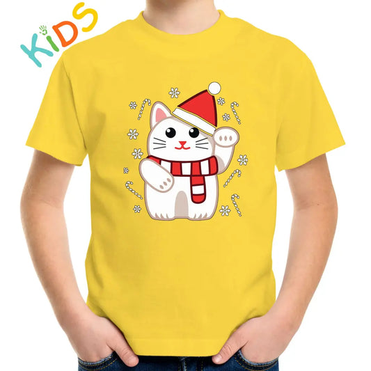 Christmas Kitten Kids T-shirt - Tshirtpark.com