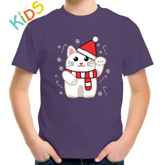 Christmas Kitten Kids T-shirt - Tshirtpark.com