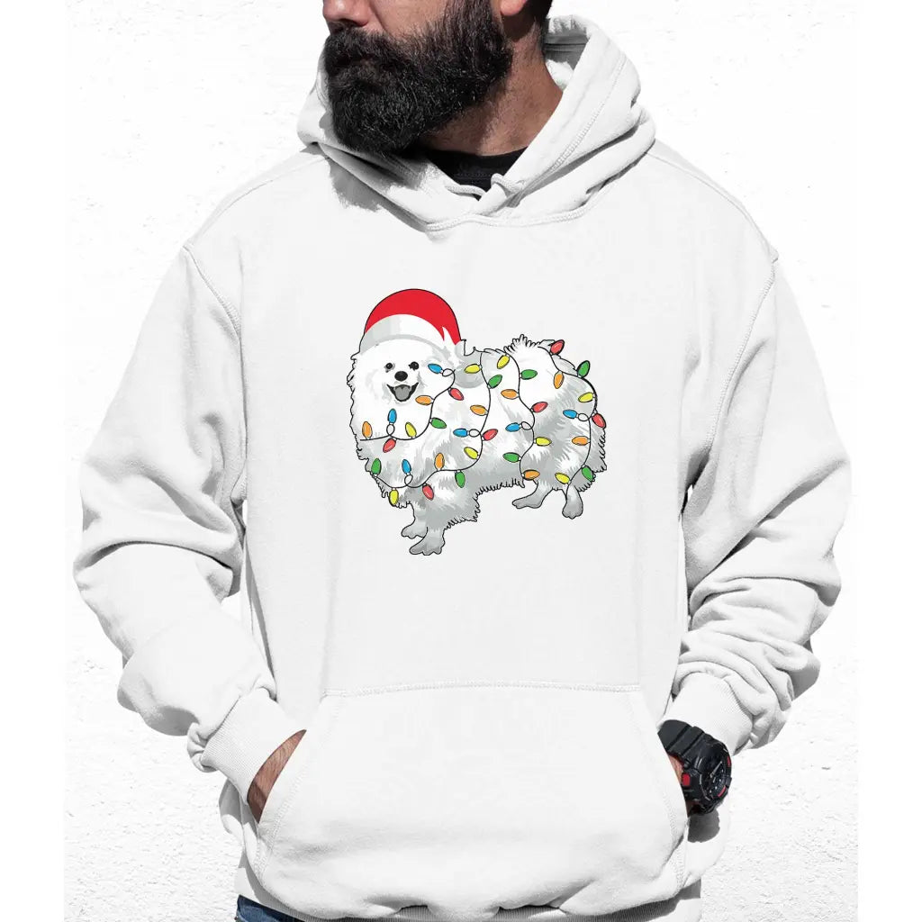 Christmas Lights Dog Colour Hoodie - Tshirtpark.com