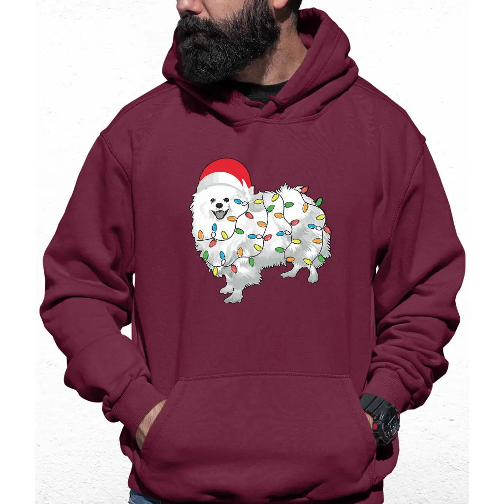 Christmas Lights Dog Colour Hoodie - Tshirtpark.com