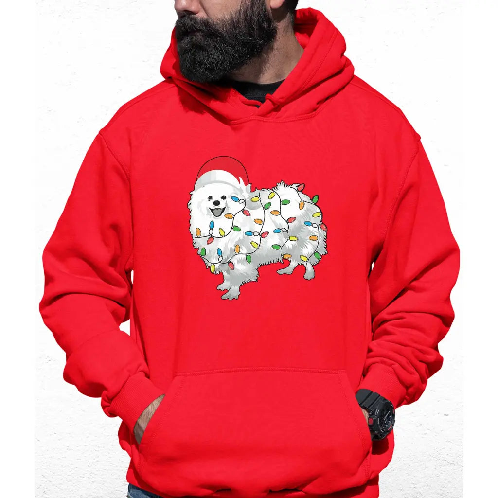 Christmas Lights Dog Colour Hoodie - Tshirtpark.com