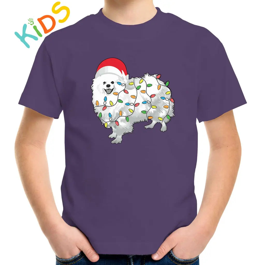 Christmas Lights Dog Kids T-shirt - Tshirtpark.com