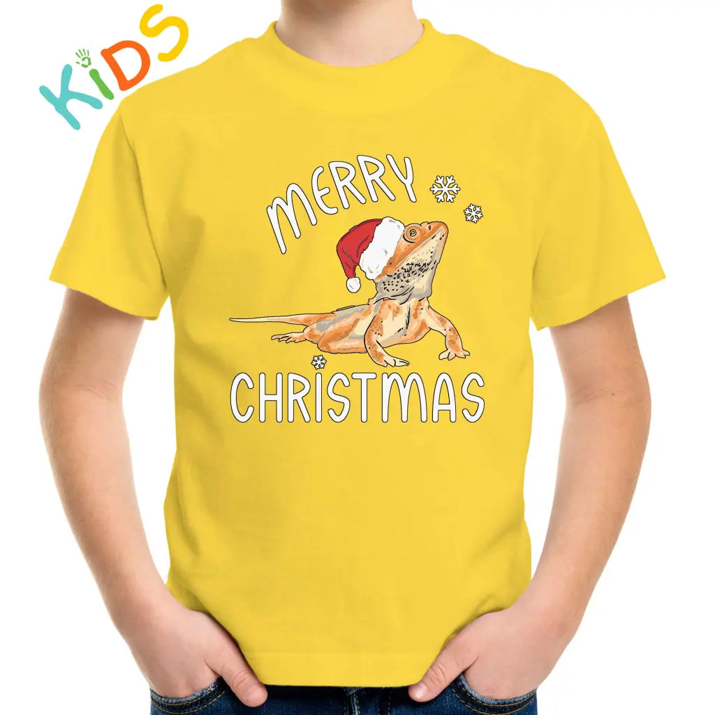 Christmas Lizard Kids T-shirt - Tshirtpark.com