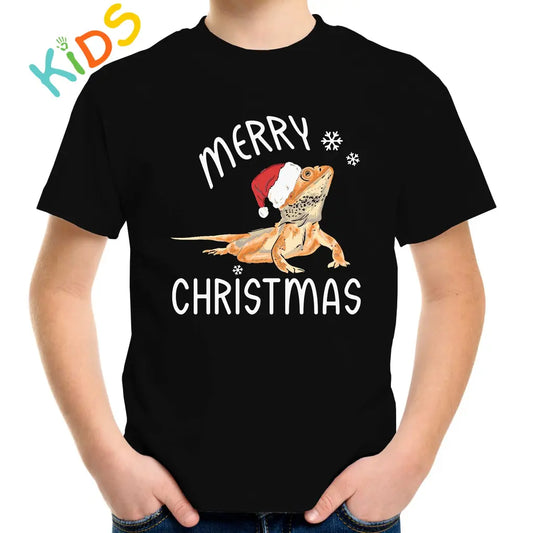 Christmas Lizard Kids T-shirt - Tshirtpark.com