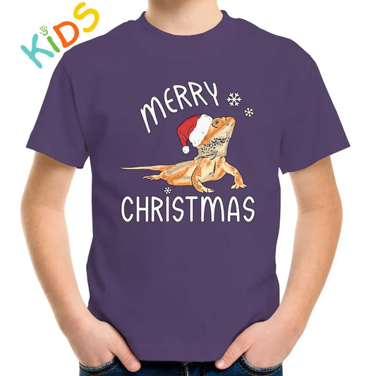 Christmas Lizard Kids T-shirt - Tshirtpark.com