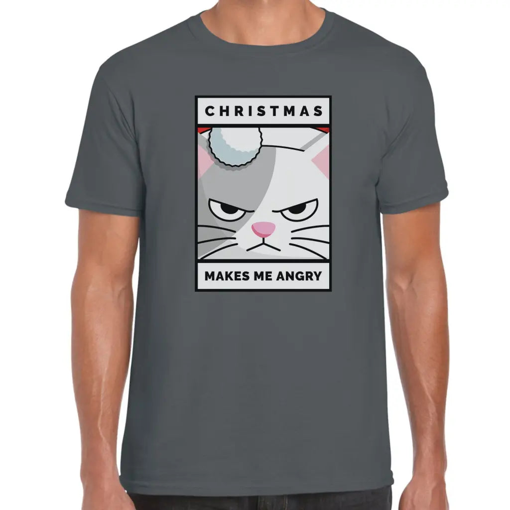 Christmas Makes Me Angry T-Shirt - Tshirtpark.com