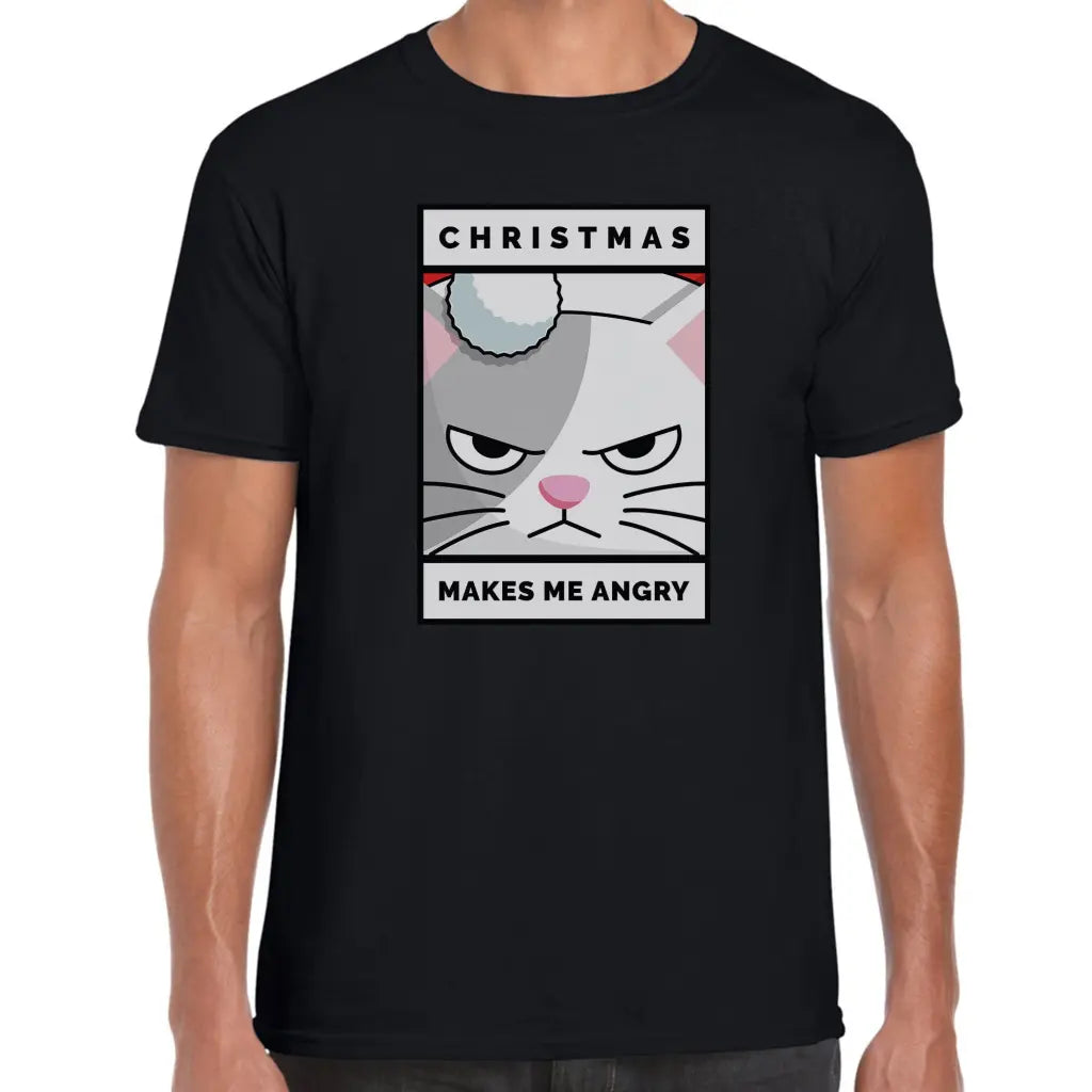 Christmas Makes Me Angry T-Shirt - Tshirtpark.com