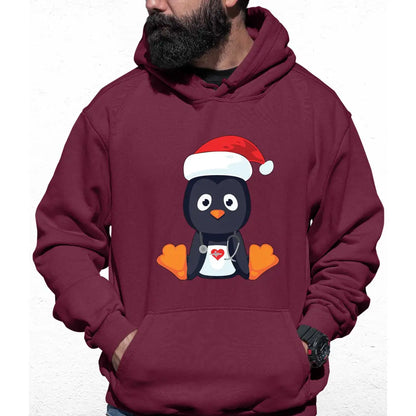 Christmas Penguin Colour Hoodie - Tshirtpark.com