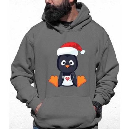 Christmas Penguin Colour Hoodie - Tshirtpark.com