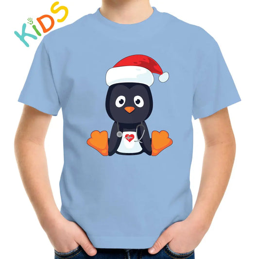 Christmas Penguin Kids T-shirt - Tshirtpark.com