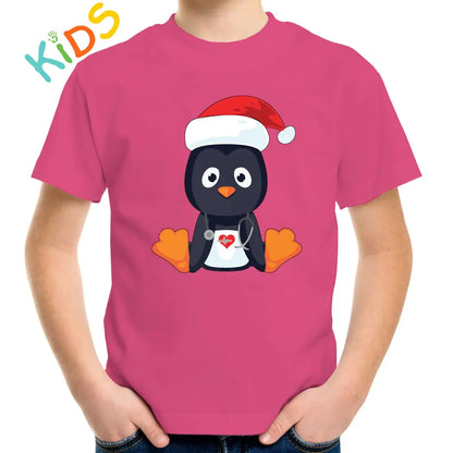 Christmas Penguin Kids T-shirt - Tshirtpark.com