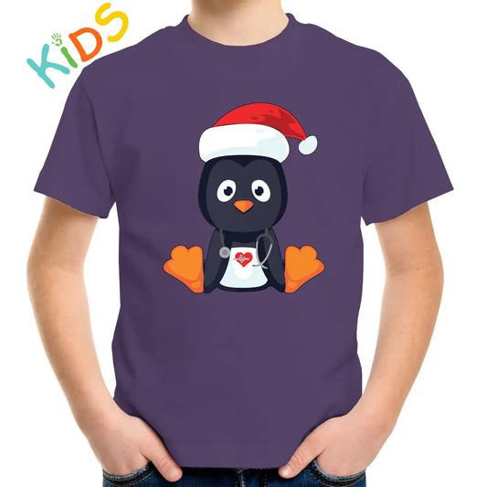 Christmas Penguin Kids T-shirt - Tshirtpark.com