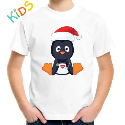 Christmas Penguin Kids T-shirt - Tshirtpark.com
