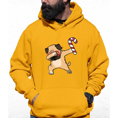 Christmas Pug Colour Hoodie - Tshirtpark.com