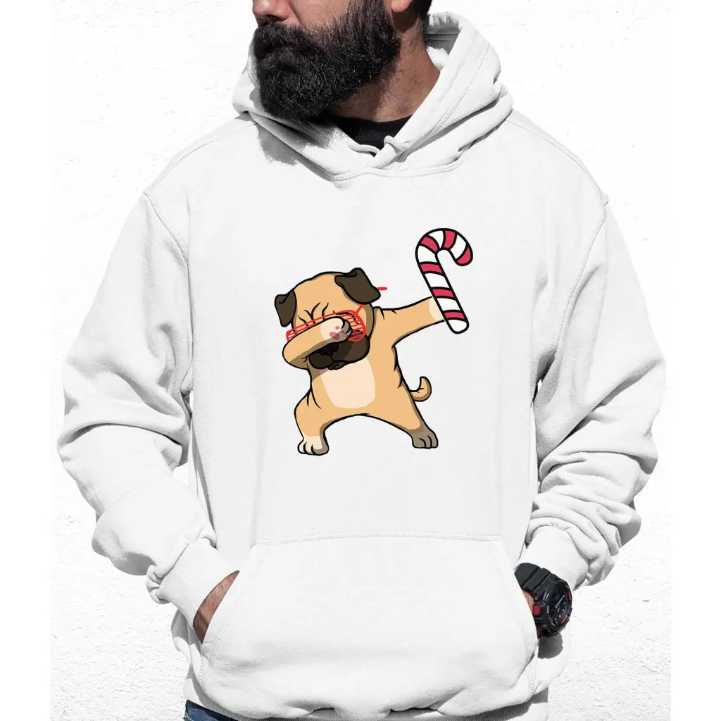 Christmas Pug Colour Hoodie - Tshirtpark.com