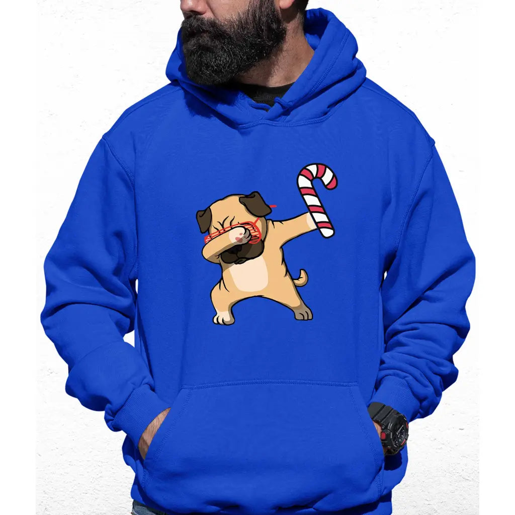 Christmas Pug Colour Hoodie - Tshirtpark.com