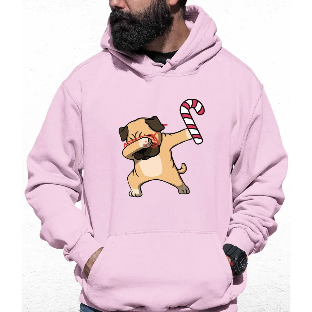 Christmas Pug Colour Hoodie - Tshirtpark.com