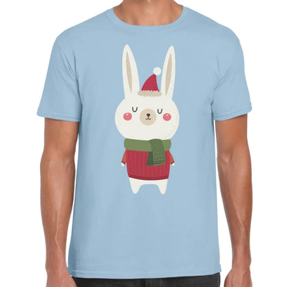 Christmas Rabbit Scarf T-Shirt - Tshirtpark.com