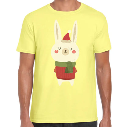 Christmas Rabbit Scarf T-Shirt - Tshirtpark.com