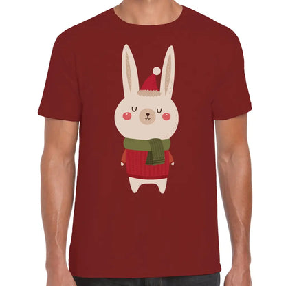 Christmas Rabbit Scarf T-Shirt - Tshirtpark.com