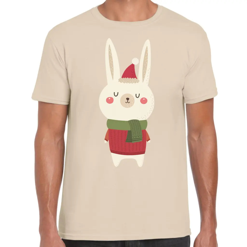 Christmas Rabbit Scarf T-Shirt - Tshirtpark.com