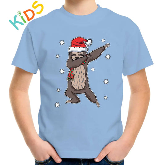 Christmas Sloth Kids T-shirt - Tshirtpark.com