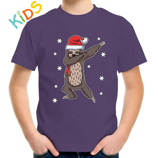 Christmas Sloth Kids T-shirt - Tshirtpark.com