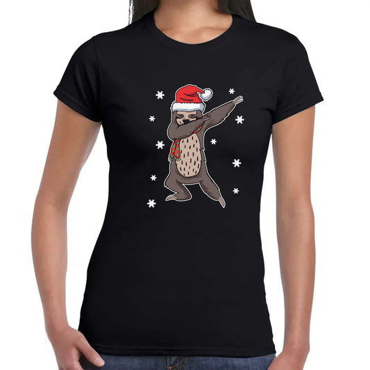 Christmas Sloth Ladies T-Shirt - Tshirtpark.com