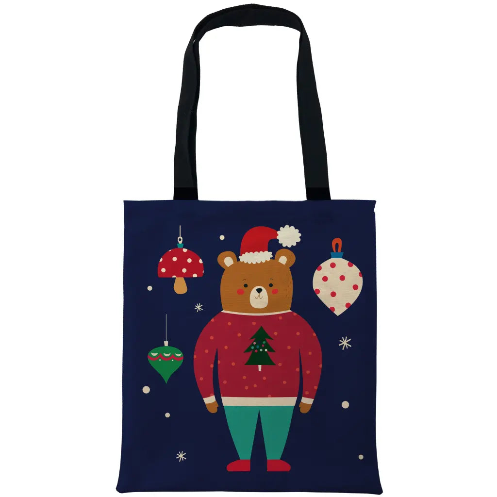 Christmas Teddy Bear in Christmas Jumper Bags