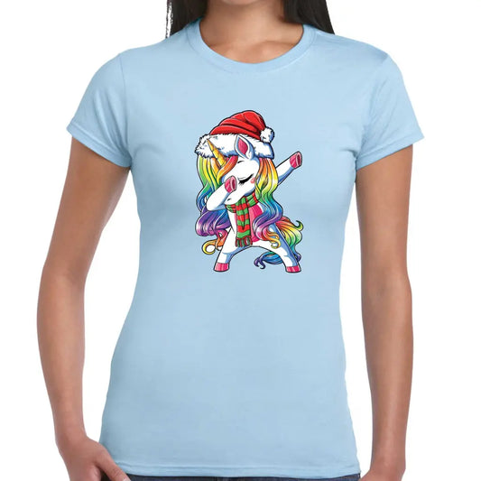 Christmas Unicorn Ladies T-Shirt - Tshirtpark.com