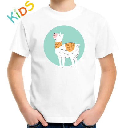 Circle Llama Kids T-shirt - Tshirtpark.com