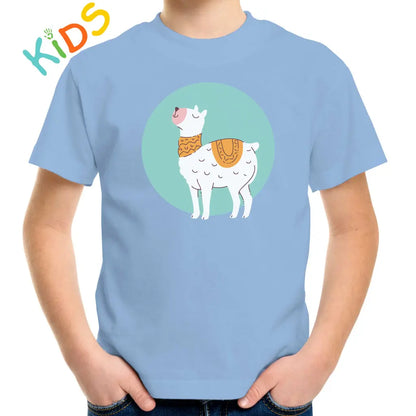 Circle Llama Kids T-shirt - Tshirtpark.com