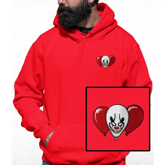 Clown Balloon Embroidered Colour Hoodie - Tshirtpark.com