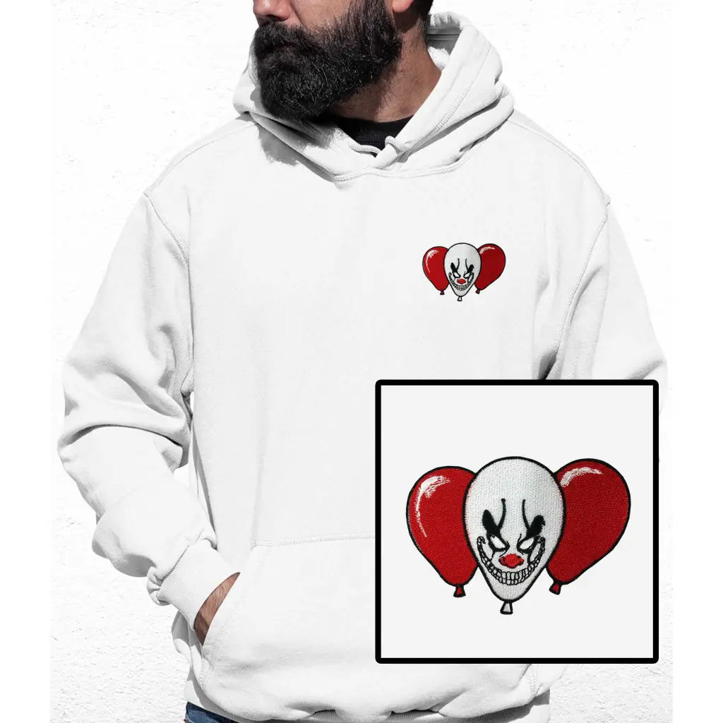 Clown Balloon Embroidered Colour Hoodie - Tshirtpark.com