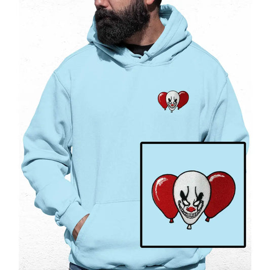 Clown Balloon Embroidered Colour Hoodie - Tshirtpark.com