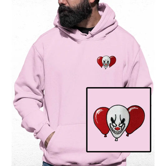 Clown Balloon Embroidered Colour Hoodie - Tshirtpark.com