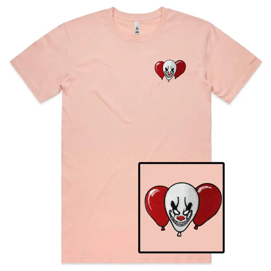 Clown Balloon Embroidered T-Shirt - Tshirtpark.com