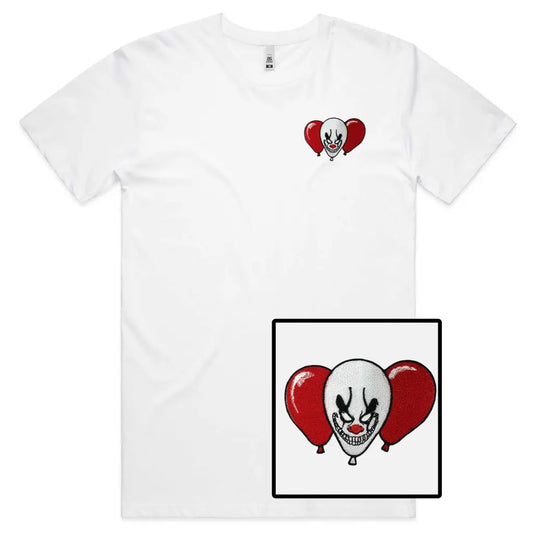 Clown Balloon Embroidered T-Shirt - Tshirtpark.com