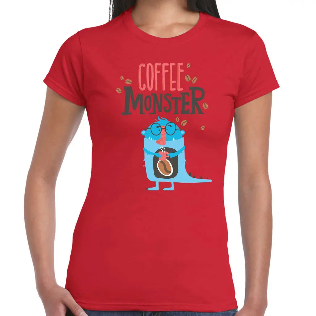 Coffee Monster Ladies T-shirt - Tshirtpark.com