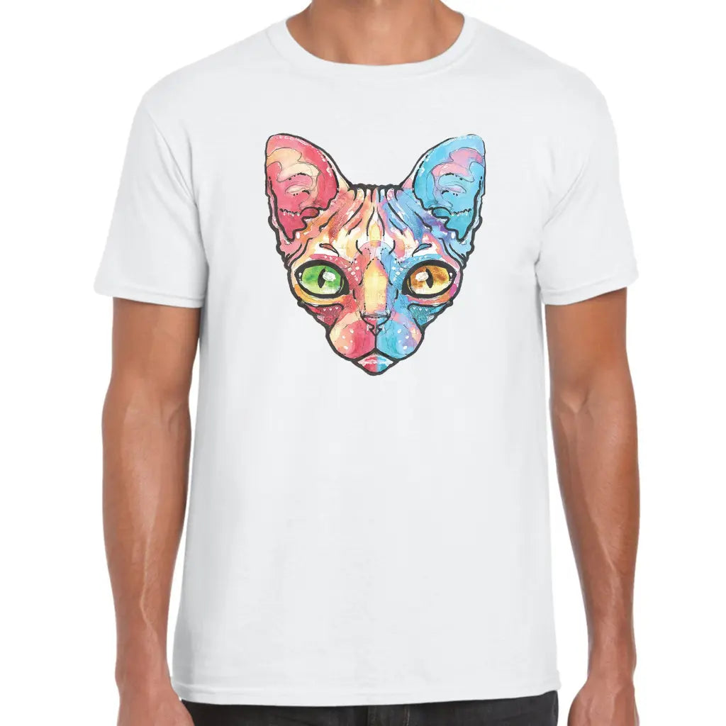 Colourful Cat T-Shirt - Tshirtpark.com