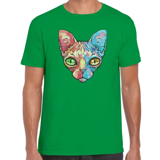 Colourful Cat T-Shirt - Tshirtpark.com