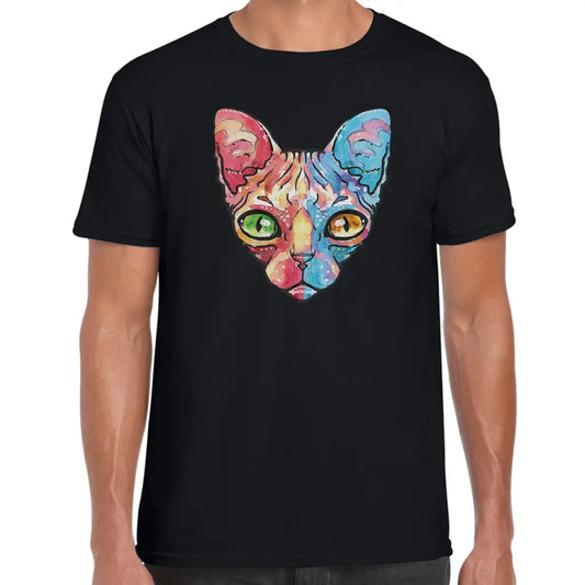 Colourful Cat T-Shirt - Tshirtpark.com