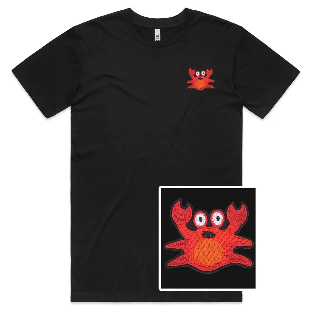 Crab Embroidered T-Shirt - Tshirtpark.com