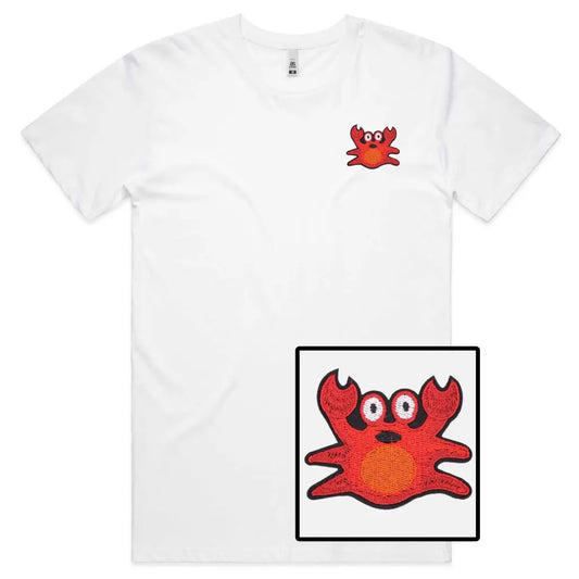 Crab Embroidered T-Shirt - Tshirtpark.com