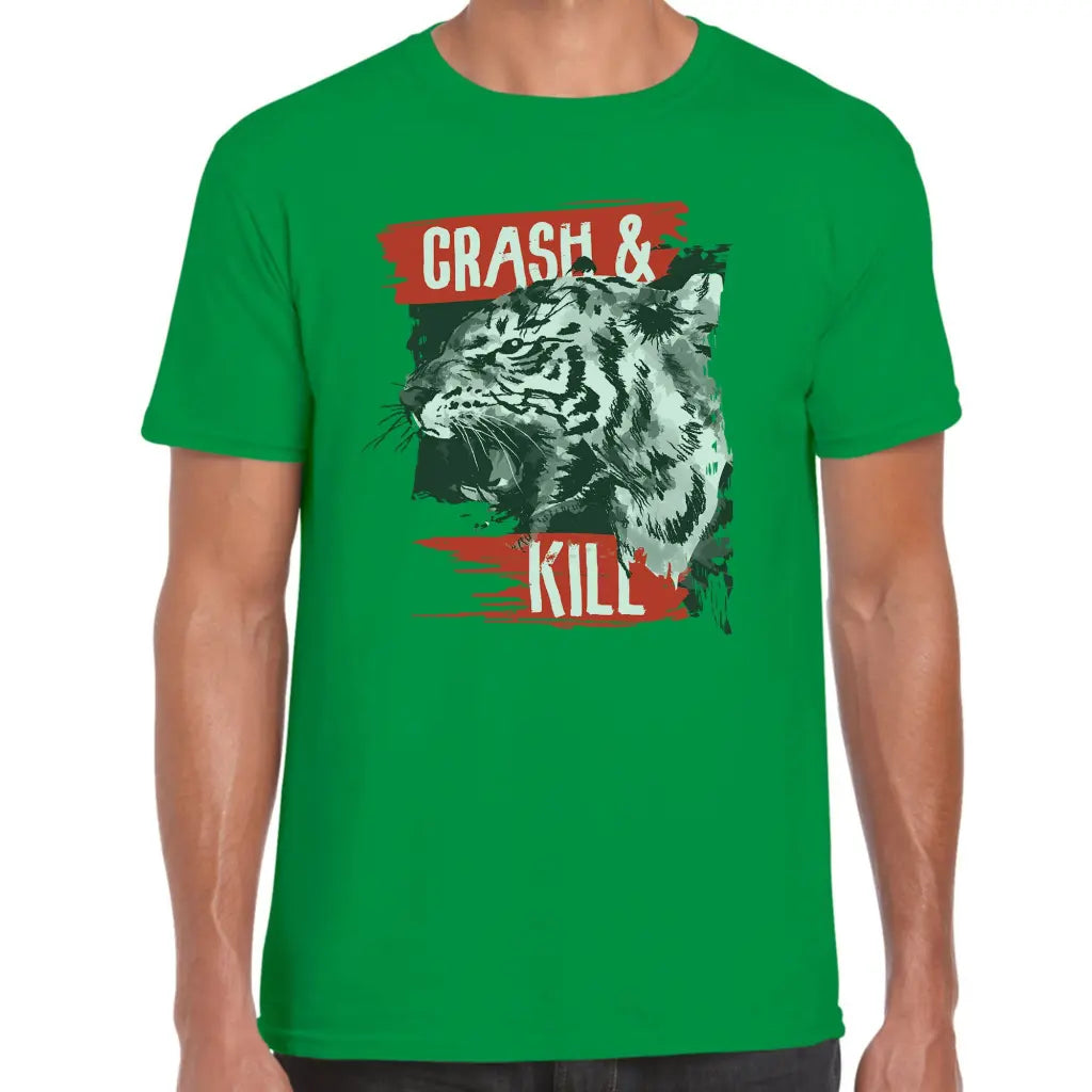Crash And Kill Tiger T-Shirt - Tshirtpark.com