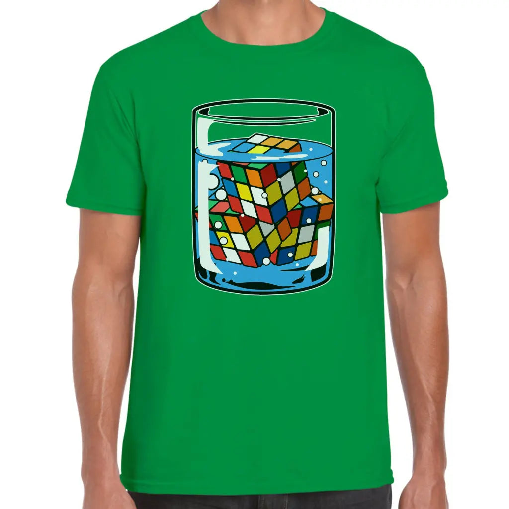 Cubes in A Glass T-Shirt - Tshirtpark.com