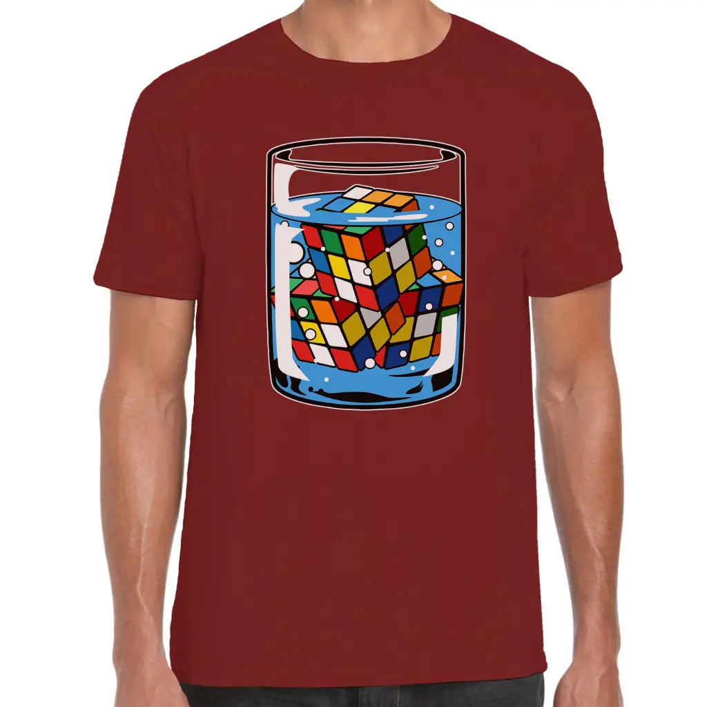 Cubes in A Glass T-Shirt - Tshirtpark.com