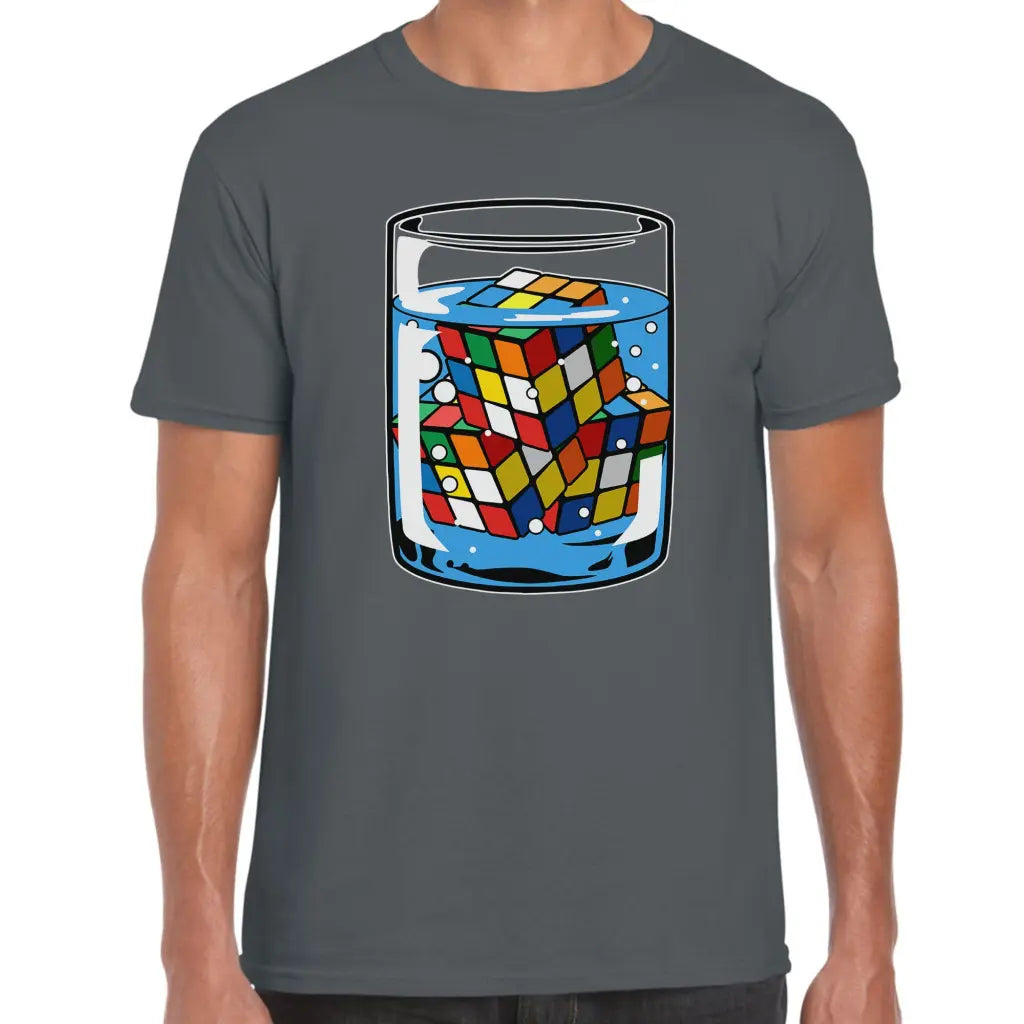 Cubes in A Glass T-Shirt - Tshirtpark.com