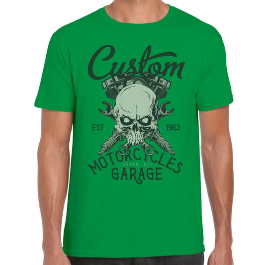 Custom Motorcycles Garage T-Shirt - Tshirtpark.com